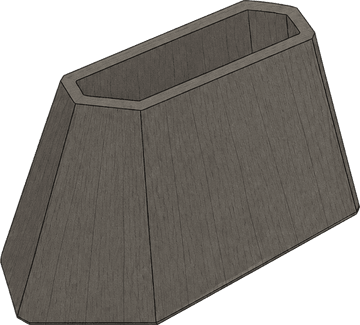 Pedestal trapezoidal
